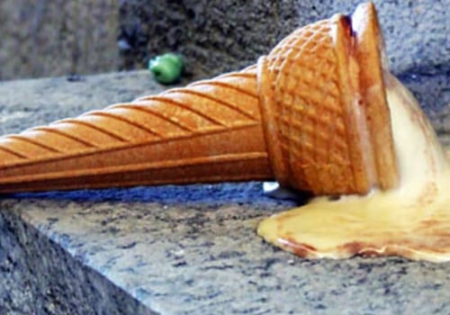 How does sugar affect ice cream melting?